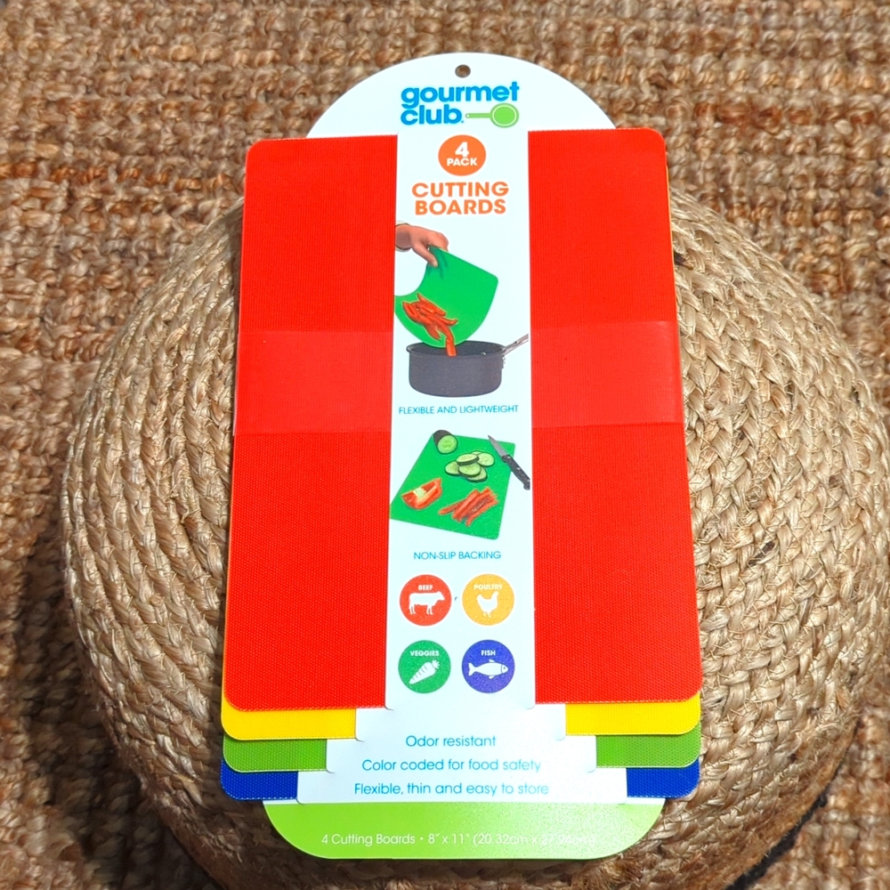 Gourmet Club 4 pack cutting boards